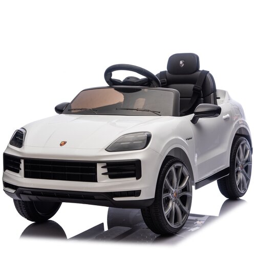 Porsche Kinderauto Porsche Cayenne 12V Kinder-Elektroauto Weiß Porsche Kinderauto Porsche Cayenne 12V Kinder-Elektroauto Weiß