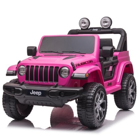 Jeep kinderauto Jeep Wrangler Rubicon Kinder-Elektroauto 12V Rosa