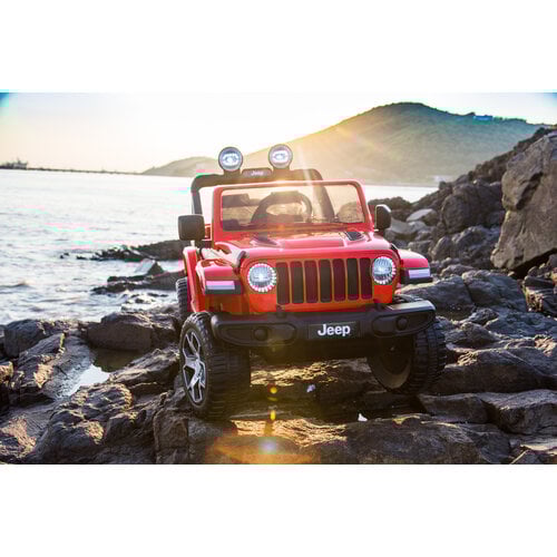 Jeep kinderauto Jeep Wrangler Rubicon Kinder-Elektroauto 12V Rot
