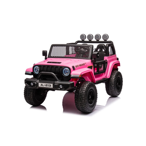 FINOOS Jeep  Kinder-Elektroauto  2-Sitzer 12V Rosa