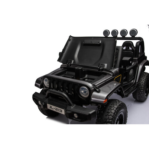 FINOOS Jeep  Kinder-Elektroauto  2-Sitzer 12V Grau