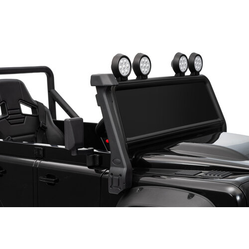 Land Rover Kinderauto Land Rover Defender110 SVX Oldtimer 12V Schwarz