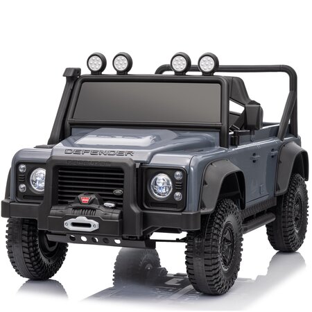Land Rover Kinderauto Land Rover Defender110 SVX Oldtimer 12V Grau