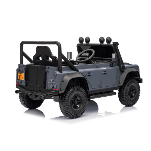 Land Rover Kinderauto Land Rover Defender110 SVX Oldtimer 12V Grau