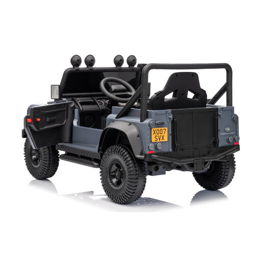 Land Rover Kinderauto Land Rover Defender110 SVX Oldtimer 12V Grau