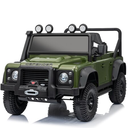 Land Rover Kinderauto Land Rover Defender110 SVX Oldtimer 12V Grün