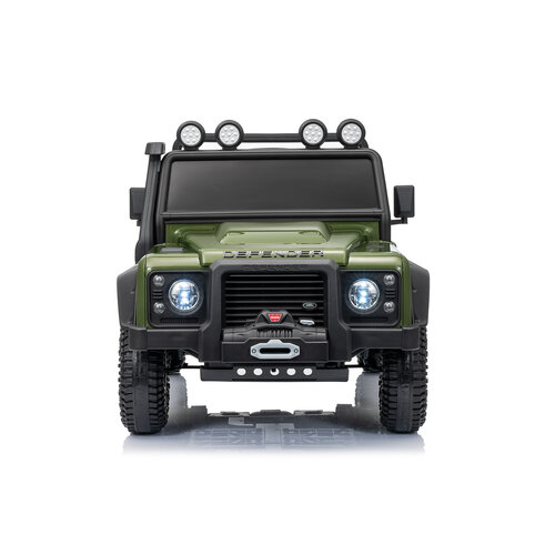 Land Rover Kinderauto Land Rover Defender110 SVX Oldtimer 12V Grün