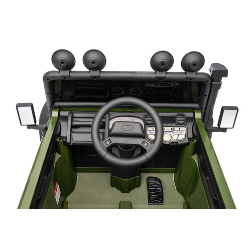 Land Rover Kinderauto Land Rover Defender110 SVX Oldtimer 12V Grün