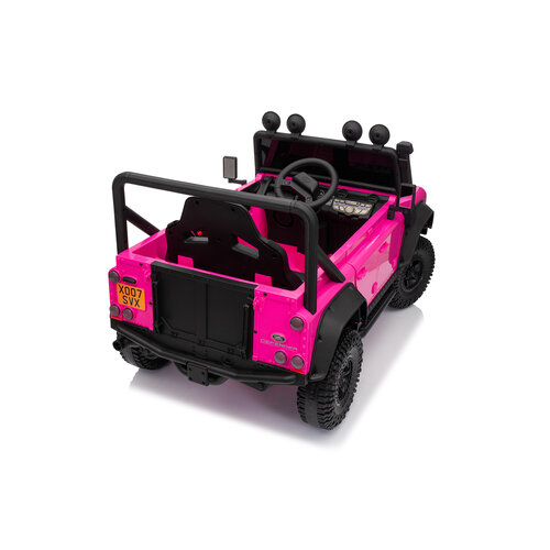 Land Rover Kinderauto Land Rover Defender110 SVX Oldtimer 12V Rosa