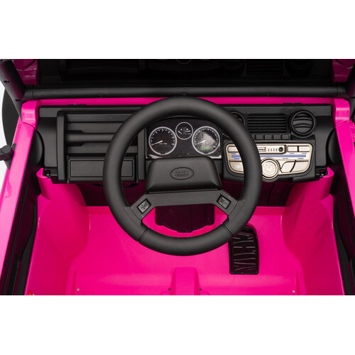 Land Rover Kinderauto Land Rover Defender110 SVX Oldtimer 12V Rosa