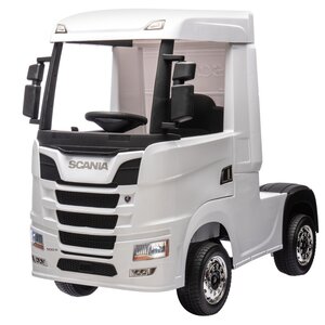 Scania Kinderauto Scania 500R Kinder-Elektroauto LKW 12V Weiß Scania Kinderauto Scania 500R Kinder-Elektroauto LKW 12V Weiß