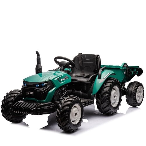 Elektro-Kindertraktor - XL - Anhänger 24V Grün Elektro-Kindertraktor - XL - Anhänger 24V Grün