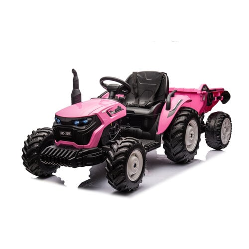 FINOOS Elektro-Kindertraktor - XL - Anhänger 24V Rosa