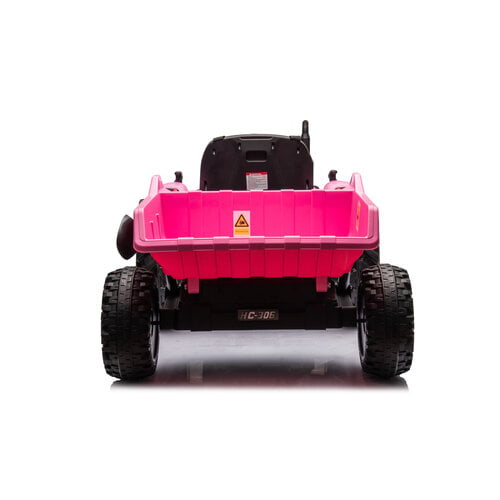 FINOOS Elektro-Kindertraktor - XL - Anhänger 24V Rosa