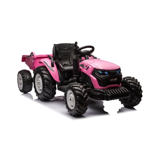 FINOOS Elektro-Kindertraktor - XL - Anhänger 24V Rosa