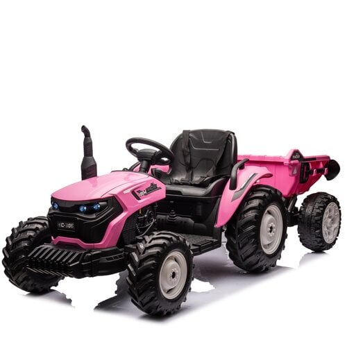 FINOOS Elektro-Kindertraktor - XL - Anhänger 24V Rosa