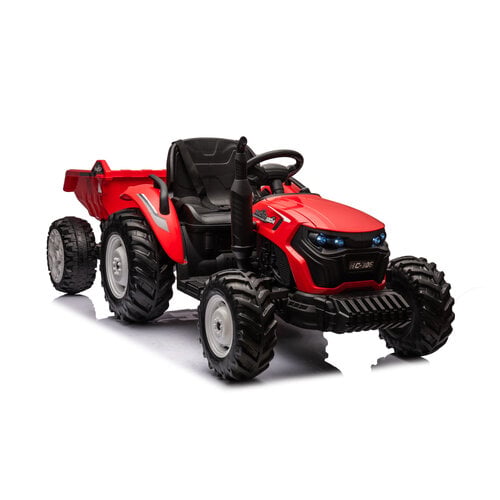 FINOOS Elektro-Kindertraktor - XL - Anhänger 24V Rot