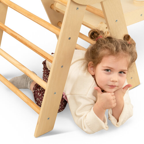 FINOOS FINOOS Klettergerüst – Kletterdreieck – Kletterbogen – Rutsche – Montessori Holzspielzeug FINOOS FINOOS Klettergerüst – Kletterdreieck – Kletterbogen – Rutsche – Montessori Holzspielzeug