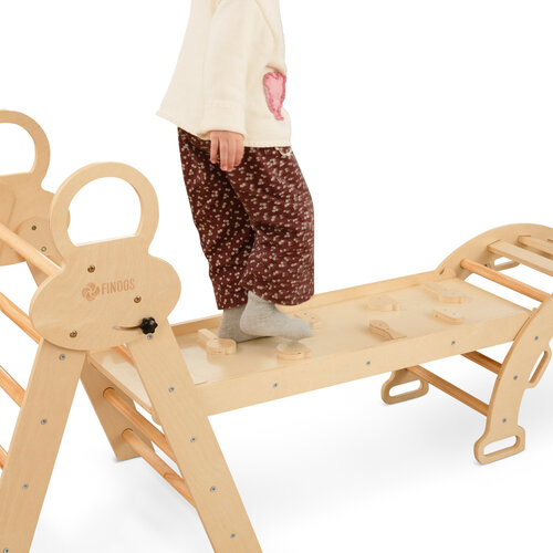 FINOOS FINOOS Klettergerüst – Kletterdreieck – Kletterbogen – Rutsche – Montessori Holzspielzeug FINOOS FINOOS Klettergerüst – Kletterdreieck – Kletterbogen – Rutsche – Montessori Holzspielzeug