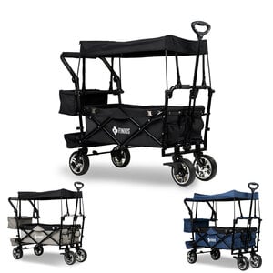 FINOOS FINOOS – Bollerwagen – Faltbarer Bollerwagen – Sonnendach – Extras – Schwarz FINOOS FINOOS – Bollerwagen – Faltbarer Bollerwagen – Sonnendach – Extras – Schwarz