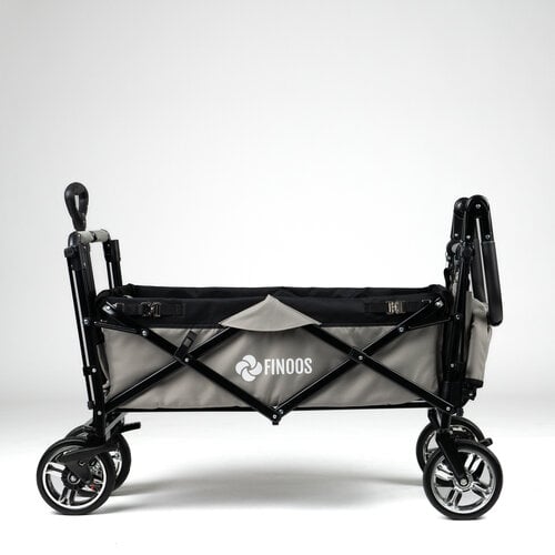 FINOOS FINOOS – Bollerwagen – Faltbarer Bollerwagen – Sonnendach – Extras – Grau FINOOS FINOOS – Bollerwagen – Faltbarer Bollerwagen – Sonnendach – Extras – Grau