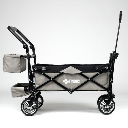 FINOOS FINOOS – Bollerwagen – Faltbarer Bollerwagen – Sonnendach – Extras – Grau FINOOS FINOOS – Bollerwagen – Faltbarer Bollerwagen – Sonnendach – Extras – Grau