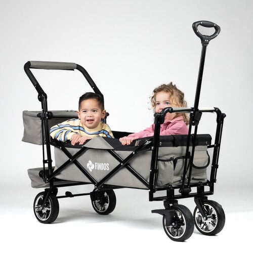 FINOOS FINOOS – Bollerwagen – Faltbarer Bollerwagen – Sonnendach – Extras – Grau FINOOS FINOOS – Bollerwagen – Faltbarer Bollerwagen – Sonnendach – Extras – Grau