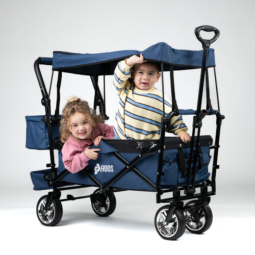 FINOOS FINOOS – Bollerwagen – Faltbarer Bollerwagen – Sonnendach – Extras – Blau FINOOS FINOOS – Bollerwagen – Faltbarer Bollerwagen – Sonnendach – Extras – Blau