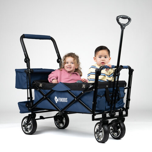 FINOOS FINOOS – Bollerwagen – Faltbarer Bollerwagen – Sonnendach – Extras – Blau FINOOS FINOOS – Bollerwagen – Faltbarer Bollerwagen – Sonnendach – Extras – Blau