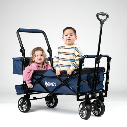 FINOOS FINOOS – Bollerwagen – Faltbarer Bollerwagen – Sonnendach – Extras – Blau FINOOS FINOOS – Bollerwagen – Faltbarer Bollerwagen – Sonnendach – Extras – Blau