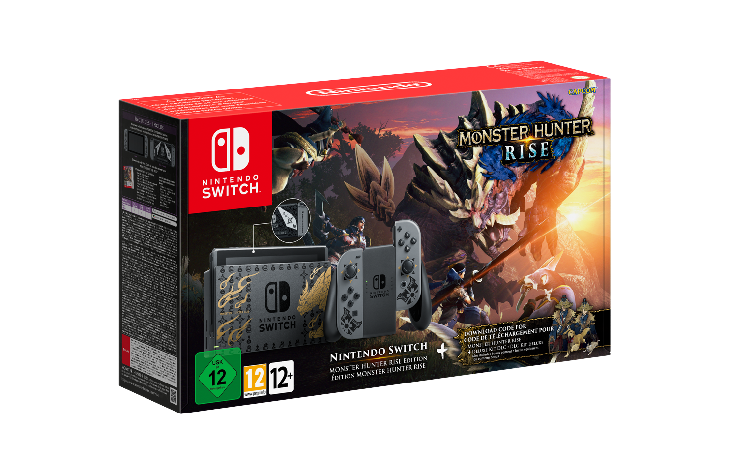 Nintendo Switch Console (Monster Hunter Rise Bundle)