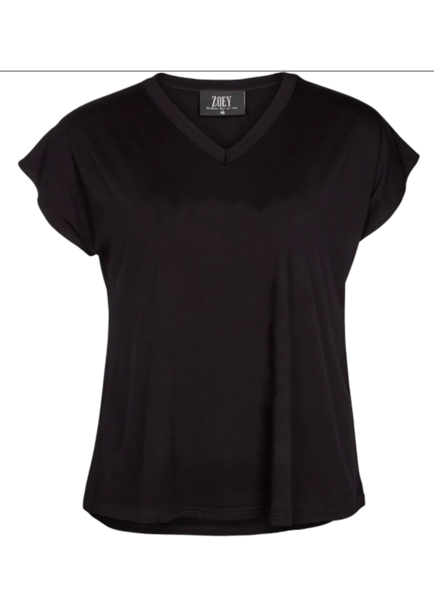 Zoey Shirt zwart v-hals
