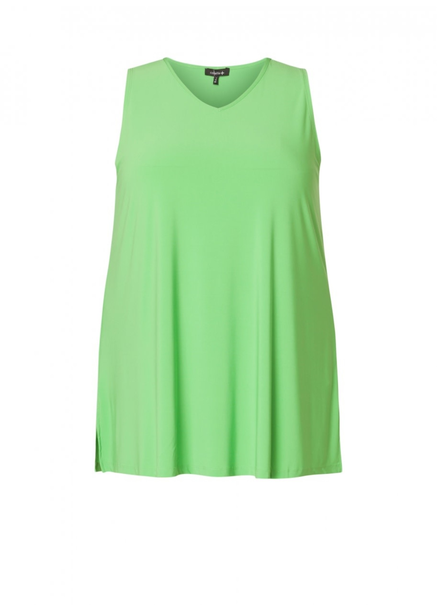 Colletta A-lijn top in zwart of lime green