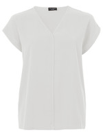 Via Appia Due Kort mouw blouse  in wit