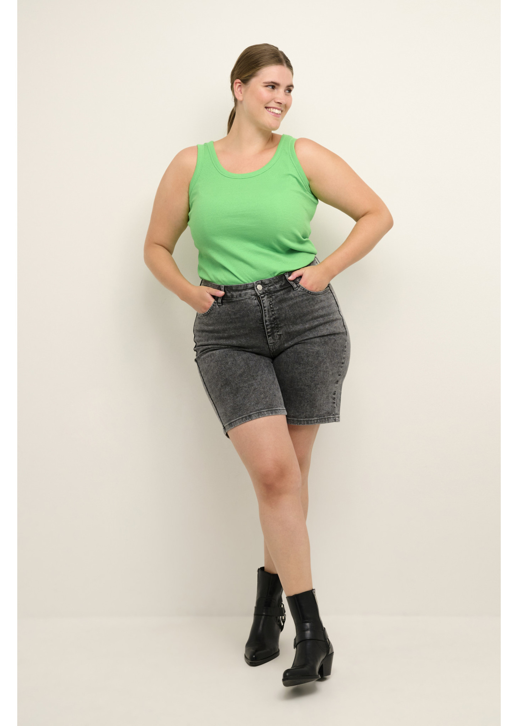 Kaffe curve Kccarina tank top Groen