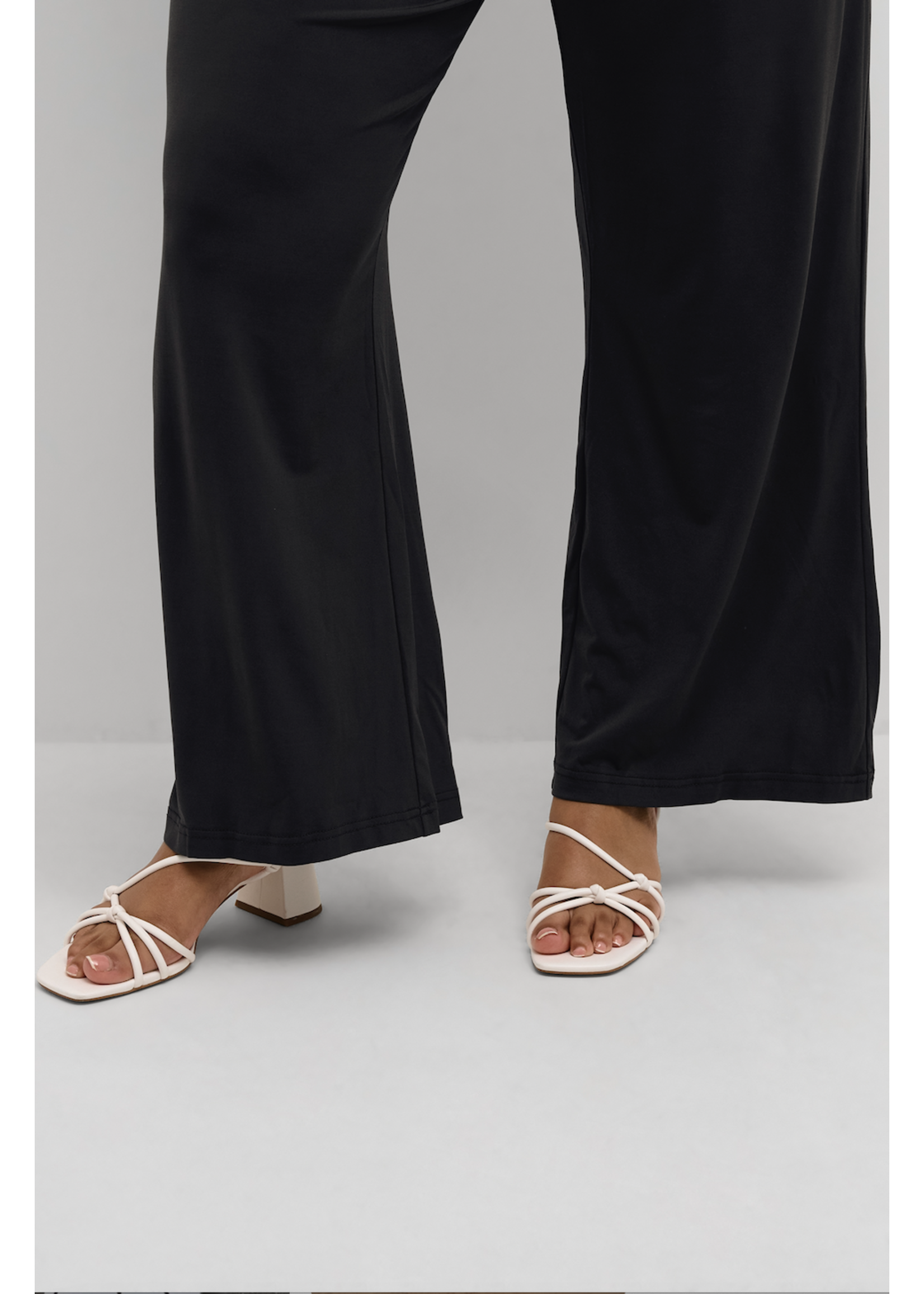 Kaffe curve Wide Pants malina zwart