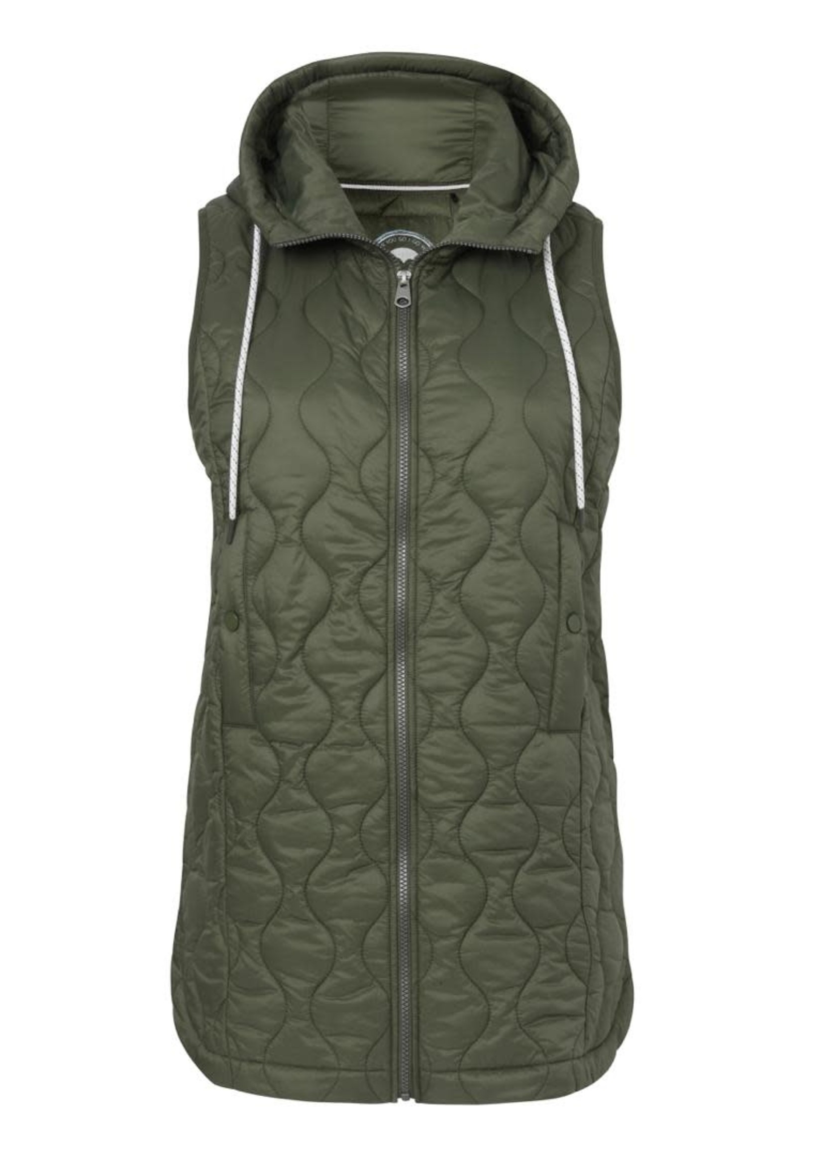 Via Appia Due Khaki groene bodywarmer