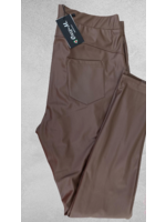 Only-M Pantalon pelle taupe