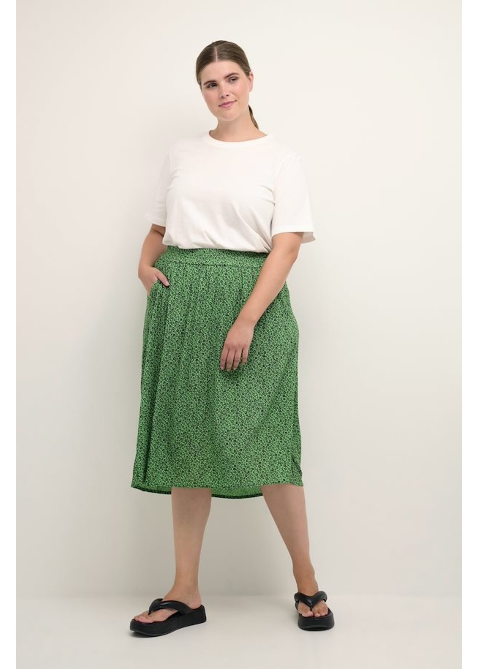 Kaffe curve KCisma Ami Skirt groen