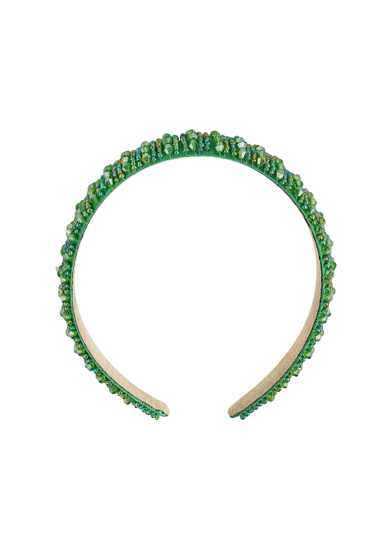 Haarband steentjes - groen