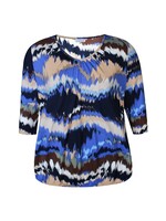 Zhenzi Shirt blauw wave