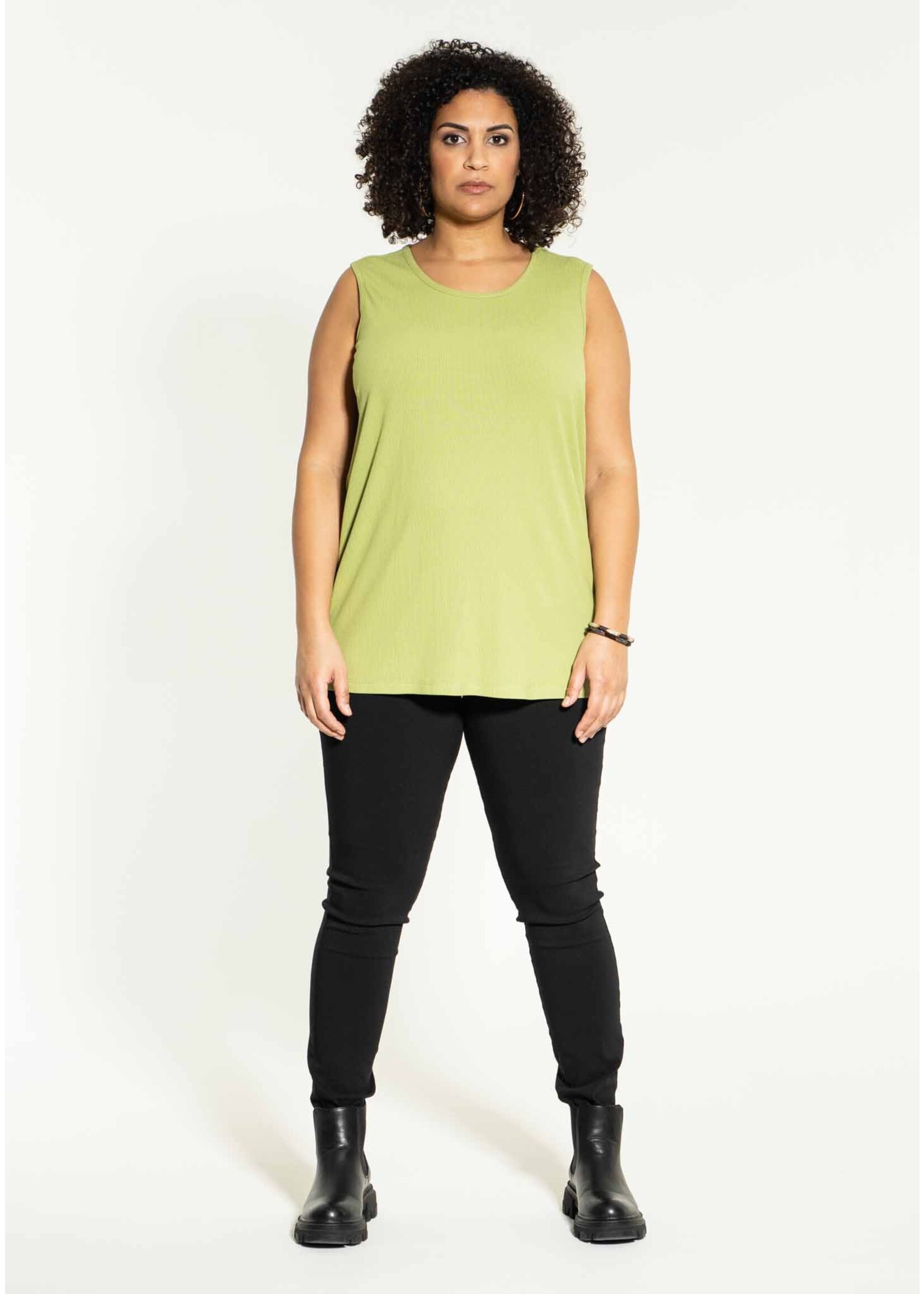 Studio Edit rib top – Zwart