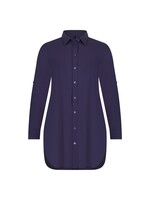 PlusBasics Blouse long Deep Purple