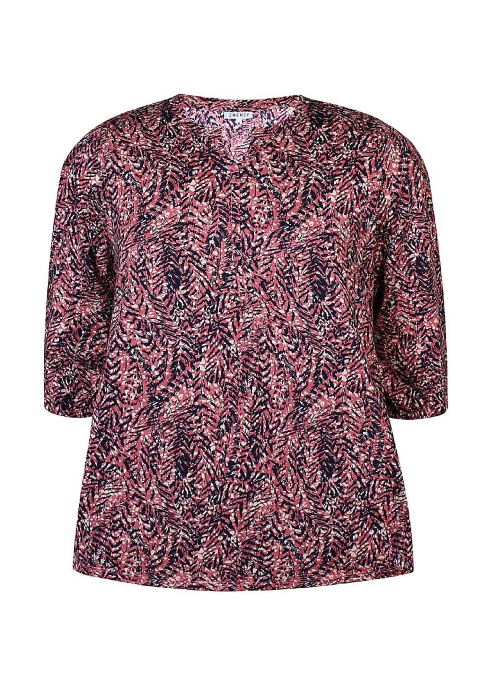 Zhenzi Shirt roze met klein motief