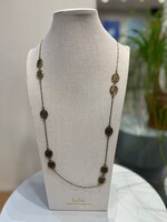 Ketting koper met bruine schakels