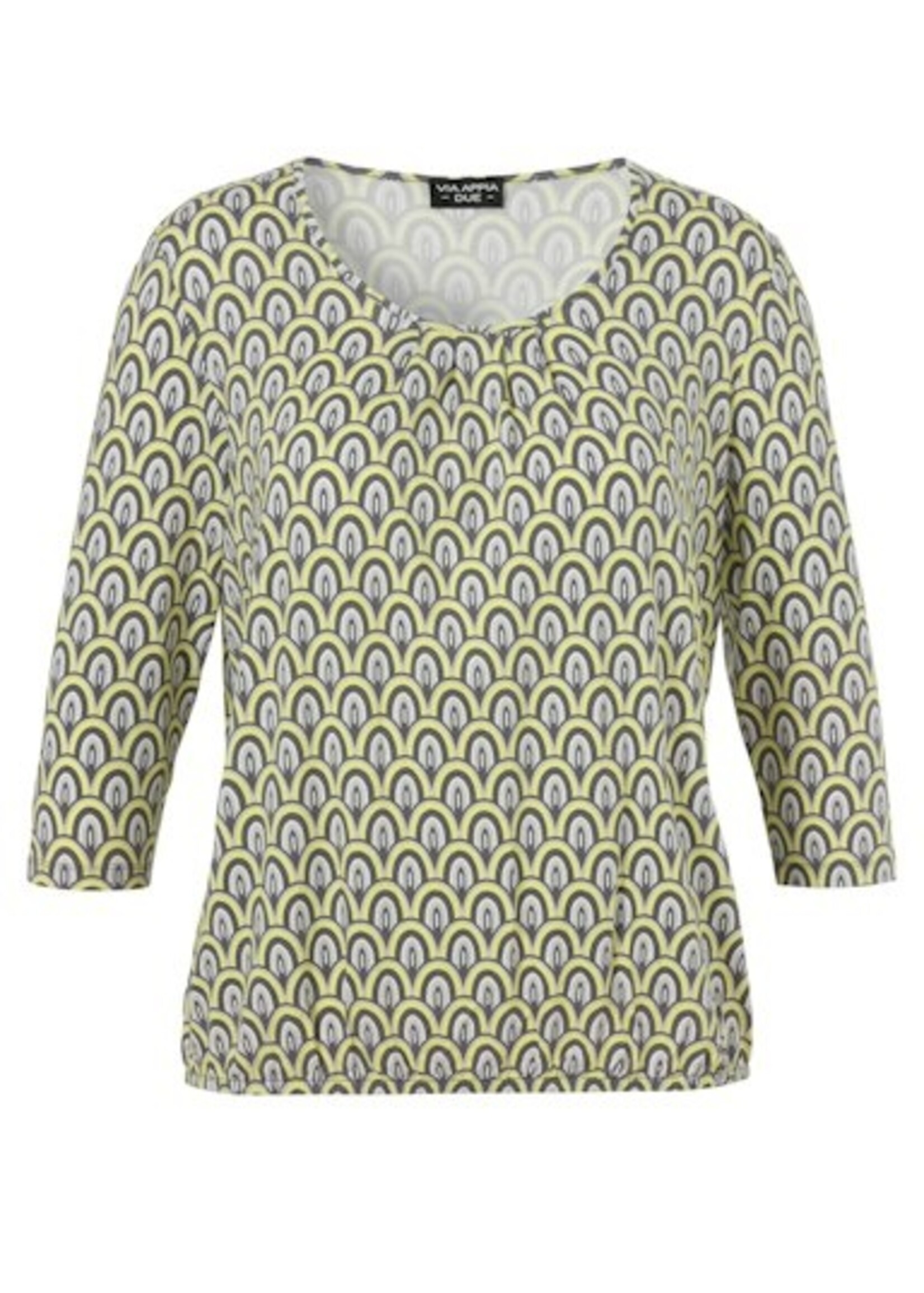 Via Appia Due Shirt 3/4 mouw grijs geel 2421 720