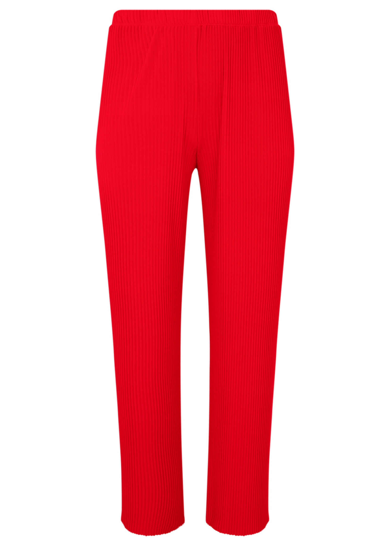 Yoek Trousers long PLISSE red