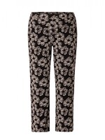 Colletta Rechte broek met getekende bloemen