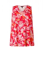 Colletta Top rood met bloemen