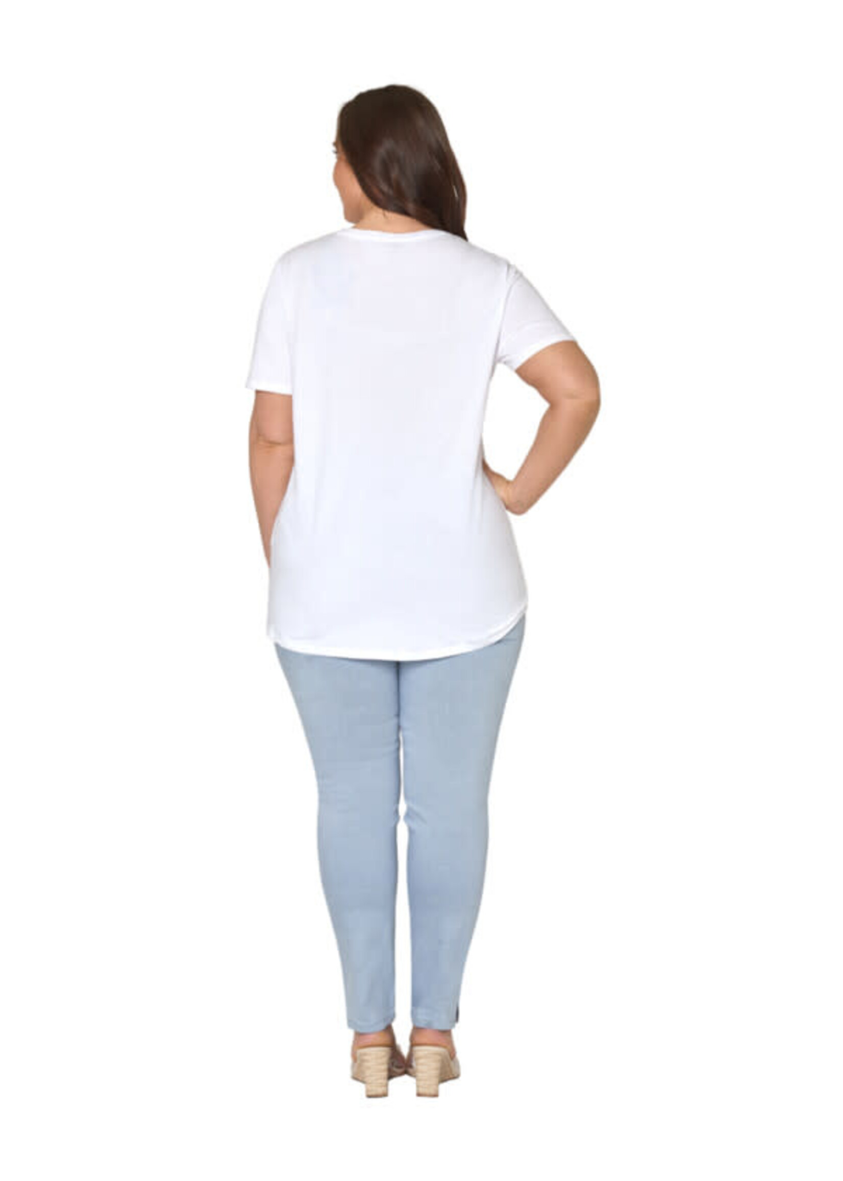 Ciso Sofia slim fit 7/8 ijsblauw